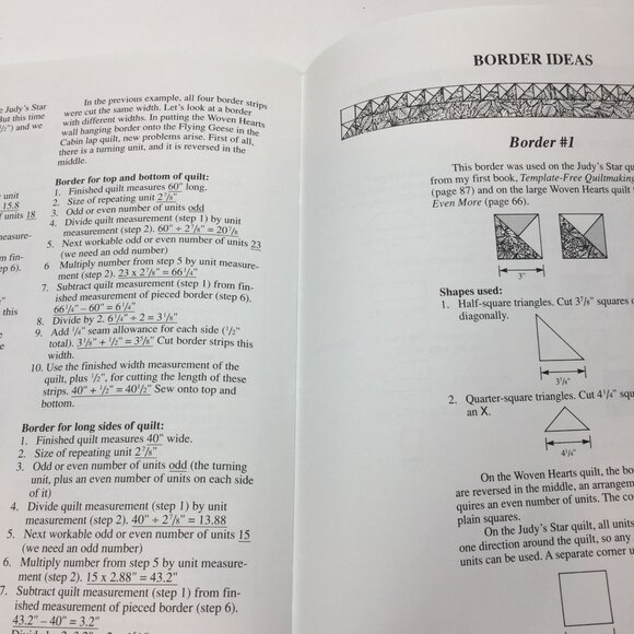 Template-Free Quilts and Borders Trudie Hughes Template-Free Patterns Paperback - Picture 12 of 15